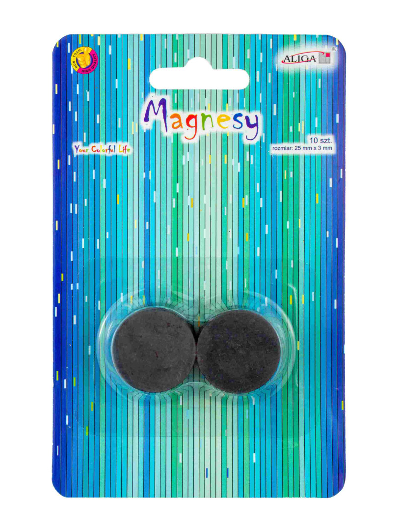 Magnesy MAG-3508 blister=10szt. 25mm/3mm Aliga